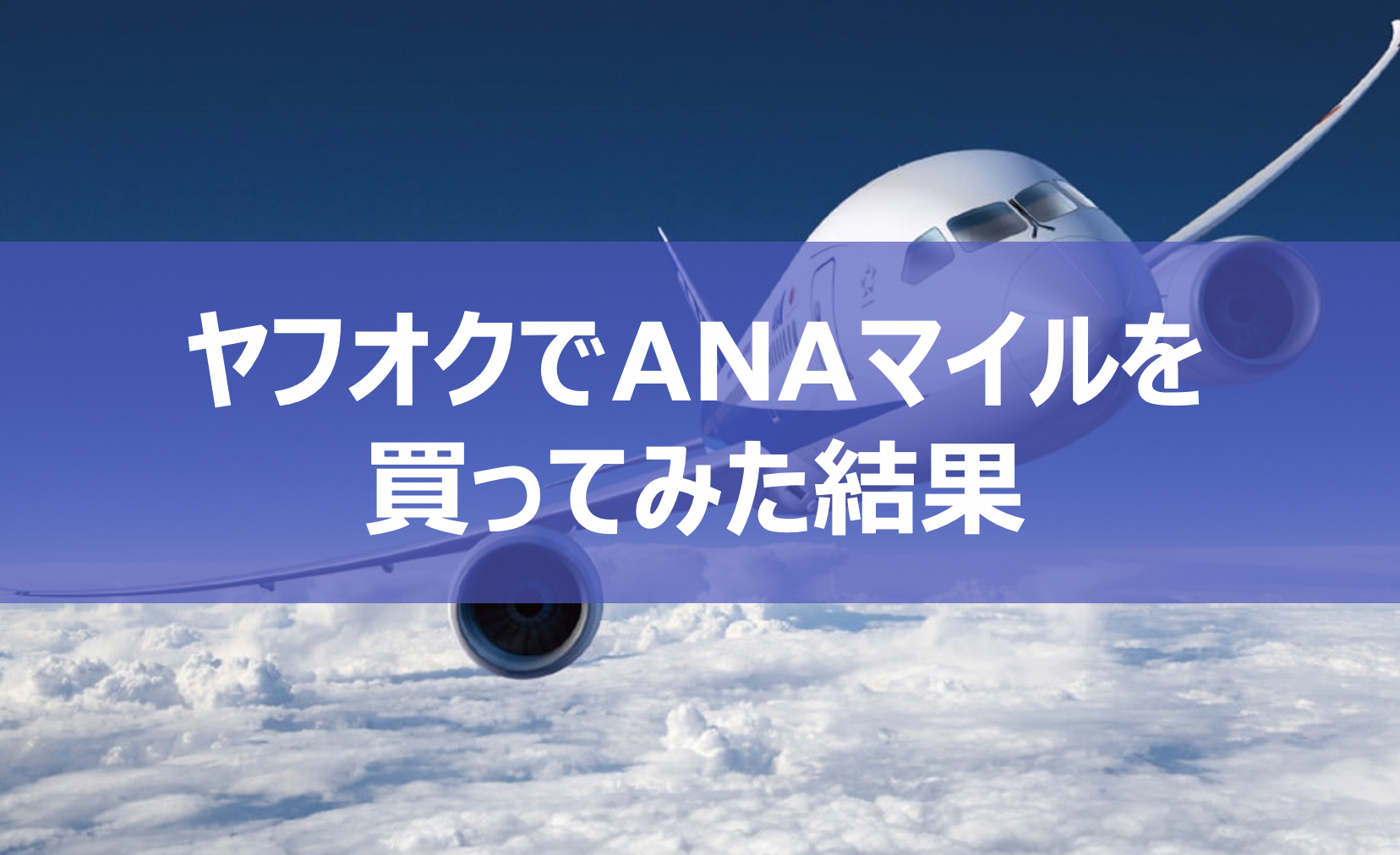 Anaマイルをヤフオクで購入は違法 実際に買ってみた 体験談 マイルが好きすぎて寝れない社長の人生論